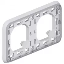 legrand-support plaque &eacute;tanche 2 postes horizontaux plexo composable ip55 - gris (069683)