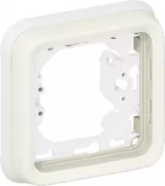 legrand-support plaque &eacute;tanche 1 poste plexo composable ip55 - blanc (069692)