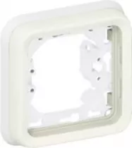 legrand-support plaque &eacute;tanche 1 poste plexo composable ip55 - blanc (069692)