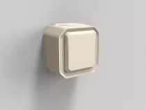 legrand-prise de courant 2p+t plexo complet saillie sable (069776l)
