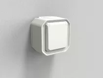 legrand-prise de courant 2p+t plexo complet saillie blanc (069781l)