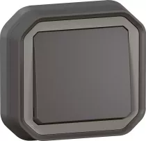 legrand-interrupteur ou va-et-vient 10ax 250v plexo complet encastr&eacute; anthracite (069881l)