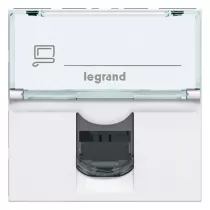 legrand-prise rj45 cat&eacute;gorie 6 utp mosaic 2 modules - blanc (076564)
