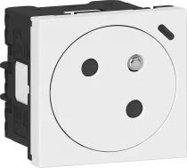 legrand-prise 2p+t surface &agrave; voyant mosaic link raccordement lat&eacute;ral 2 modules - blanc (077125l)