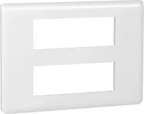 legrand-plaque mosaic 2x6 modules - blanc (078836)