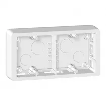 legrand-cadre saillie c&eacute;liane 2 postes horizontal ou vertical titane (080245)