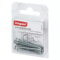 legrand-vis (x 10) pour encastrement profond boite mosaic (091490)