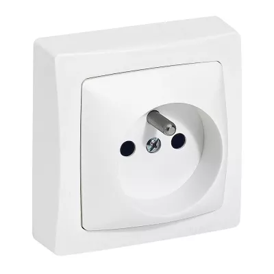 legrand-prise de courant avec terre appareillage saillie bornes auto - blanc (097616)