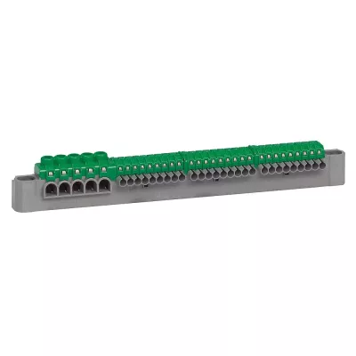 legrand-bornier de r�partition ip2x terre 5 connexions 6mm� � 25mm� - longueur 227mm (405055)