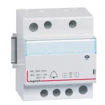 legrand-transformateur pour sonnerie 230v vers 24v &agrave; 12v - 24va &agrave; 18 va - 4 modules (413093)