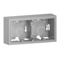 legrand-cadre saillie 2 postes dooxie finition alu (600142)