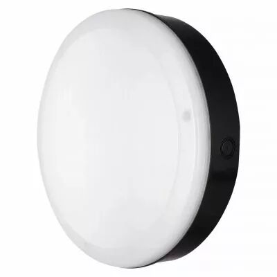 ledvance - ldv hublot sf bulkhead pfm  300s 15w/3000k 1400lm ik10 ip65 noir sensor ledvance (4058075375284)