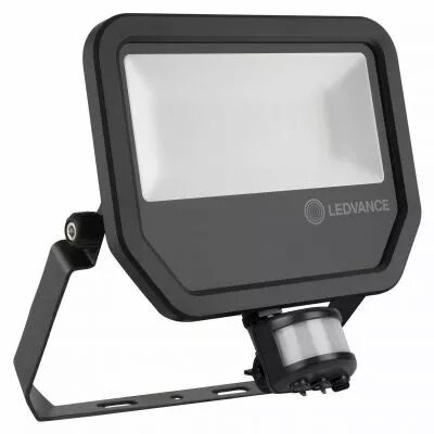 ledvance - ldv fl pfm sym100 s 50w/3000k 5500lm ip65 100� noir projecteur sensor ledvance (460997)