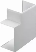 planet wattohm-angle plat - pour goulotte de distribution viadis 40x25mm - pvc blanc artic (16283)