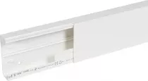 planet wattohm-goulotte distribution viadis 120x40mm-fond+couvercle-1 compart-longueur 2m-blanc (16440)