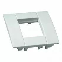 hager - support d'appareillage 45x45 simple blanc paloma pour goulottes alu (gt4519010)