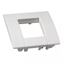 hager - support d'appareillage 45x45 simple blanc paloma pour goulottes alu (gt4519010)