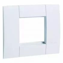 hager - support d'appareillage 45x45 simple blanc paloma pour goulottes alu (gt4519010)