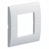 hager - support d'appareillage 45x45 simple blanc paloma pour goulottes alu (gt4519010)