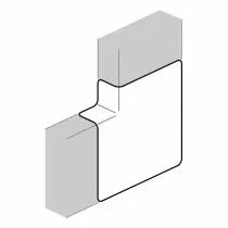 hager - angle plat queraz enclipsage direct pour gbd50161 ral 9010 blanc paloma (l43489010)