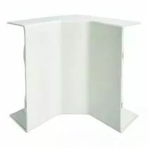 hager - angle int&eacute;rieur 3d queraz enclipsage direct pour gbd50160/161 ral 9010 blanc (l43569010)