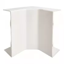 hager - angle int&eacute;rieur 3d queraz enclipsage direct pour gbd50160/161 ral 9010 blanc (l43569010)