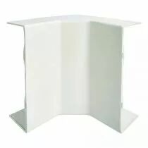 hager - angle int&eacute;rieur 3d queraz enclipsage direct pour gbd50160/161 ral 9010 blanc (l43569010)