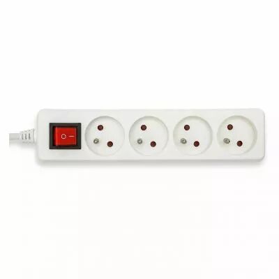 velamp - bloc multiprise 4x16a avec interrupteur, 1m, ce & nf (multip-fr-i-4)