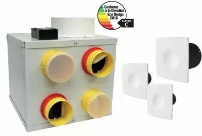 kit vmc simple flux cubix silence design (911721)
