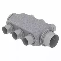 atlantic - neocd 80 r - caisson de distribution pour conduits souples reprise air vicie (412232)