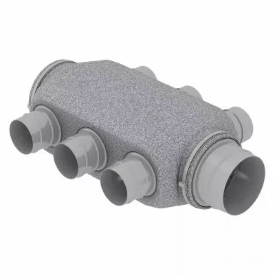 atlantic - neocd 160/80 r - caisson de distribution pour conduits souples reprise air vicie (412234)