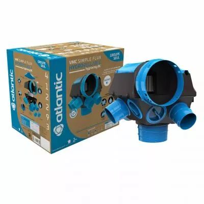atlantic - kit piles hygrocosy vmc hygro basse conso 6 sanitaires (3 bouches) (412294)