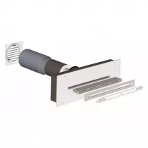 atlantic - scd - silencieux en traversee de mur pour entr&eacute;e d'air (422507)