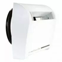 atlantic - entr&eacute;e d'air autor&eacute;glable travers&eacute;e de mur acoustique trav.30-39db d 125 blanc (422991)