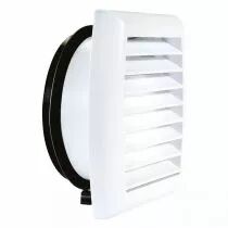 atlantic - gapm 125 - grille de fa&ccedil;ade acoustique pour silencieux scd circ diam&egrave;tre 125 (422870)