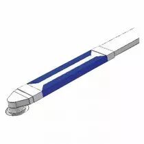 atlantic - pas r50 55x220 - piege a son pour conduit rectangulaire section 55 x 220 (460047)