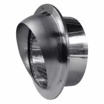 atlantic - me inox 160 light- rejet ou prise d'air murale inox faibles pdc diam&egrave;tre 160 (461006)