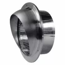 atlantic - me inox 160 light- rejet ou prise d'air murale inox faibles pdc diam&egrave;tre 160 (461006)