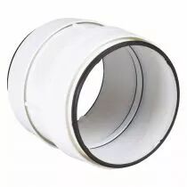 atlantic - rdc 100 j - raccord droit circulaire pvc diam&egrave;tre 100 avec joint (460060)