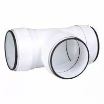 atlantic - tehc 125 j - tube en te circulaire pvc diam&egrave;tre 125 avec joint (460066)