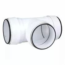 atlantic - tehc 125 j - tube en te circulaire pvc diam&egrave;tre 125 avec joint (460066)