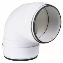 atlantic - cc 100 j - coude circullaire pvc diamtre 100 avec joint (460062)