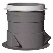 atlantic - m 125 hp-l100 - manchon court &agrave; griffes avec manchette diam&egrave;tre 125 (520019)