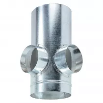 atlantic - collecteur d'&eacute;tage 2 piq. &agrave; 90&deg; - cet - diam&egrave;tre 125 / 125 mm (523971)