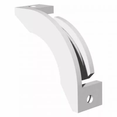 atlantic - rab - renvoi d'angle pour bouches a cordon en montage plafond (524170)