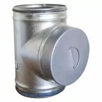 atlantic - t&eacute; de visite - te-v - diam&egrave;tre 250 mm - acier galvanis&eacute; (524701)