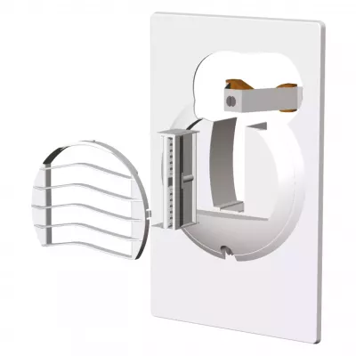 atlantic - br 15 - bouche platine wc autor�glable sp�cial r�novation 15 m3/h (525020)