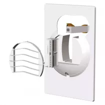 atlantic - br 15 - bouche platine wc autor&eacute;glable sp&eacute;cial r&eacute;novation 15 m3/h (525020)