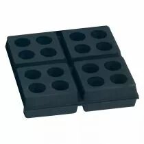 atlantic - choc isol 2 - jeu de 4 plots neoprene (525221)