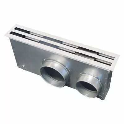atlantic - dfa-2f 1159b - diffuseur 2fentes blanc+plenum lg1159 (528240)